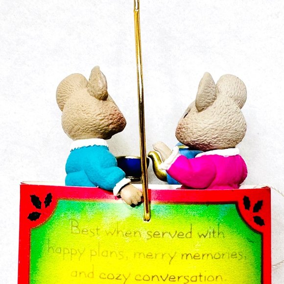 Vintage Hallmark Tea Party Mice (1997) Ornament - Picture 5 of 6